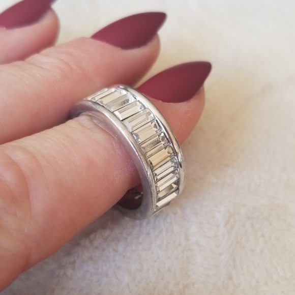 Baguette + Stone Stackable Duo Rings 💎 - Picture 2 of 4